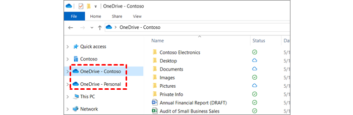 Drag and Drop Files Between OneDrive Folders