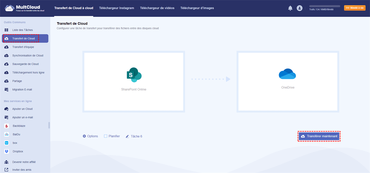 Transférer SharePoint vers OneDrive Transférer SharePoint vers OneDrive