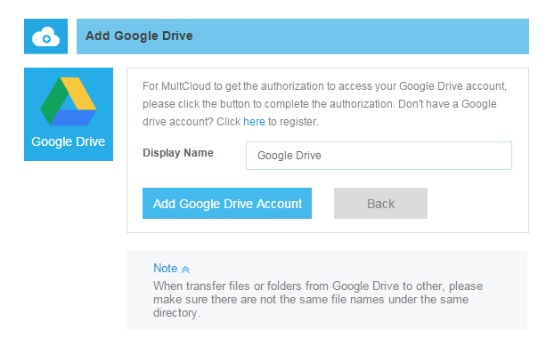 use google drive as an ftp server