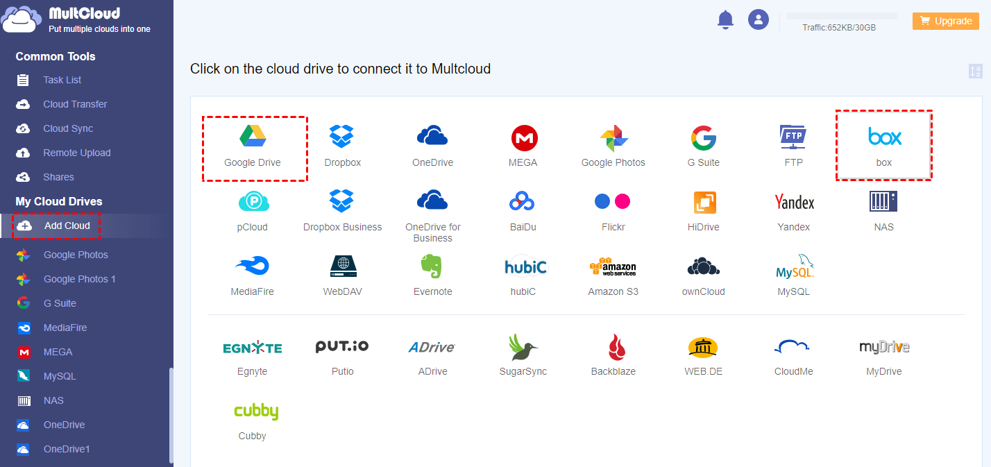 map google drive and box to windows drive IU