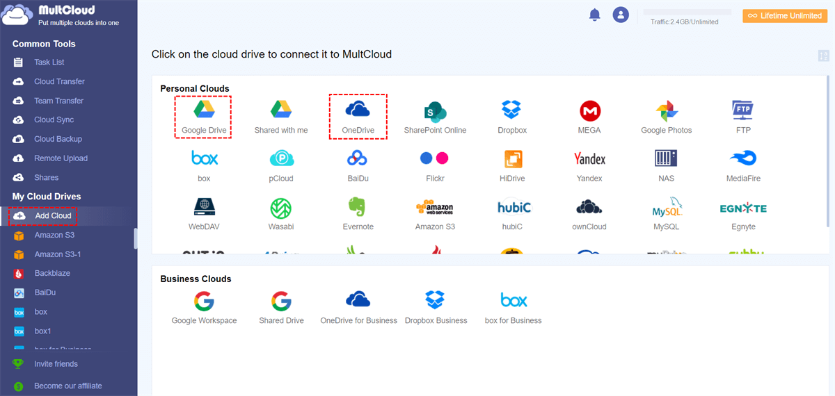 add google drive to onenote for mac cloud service