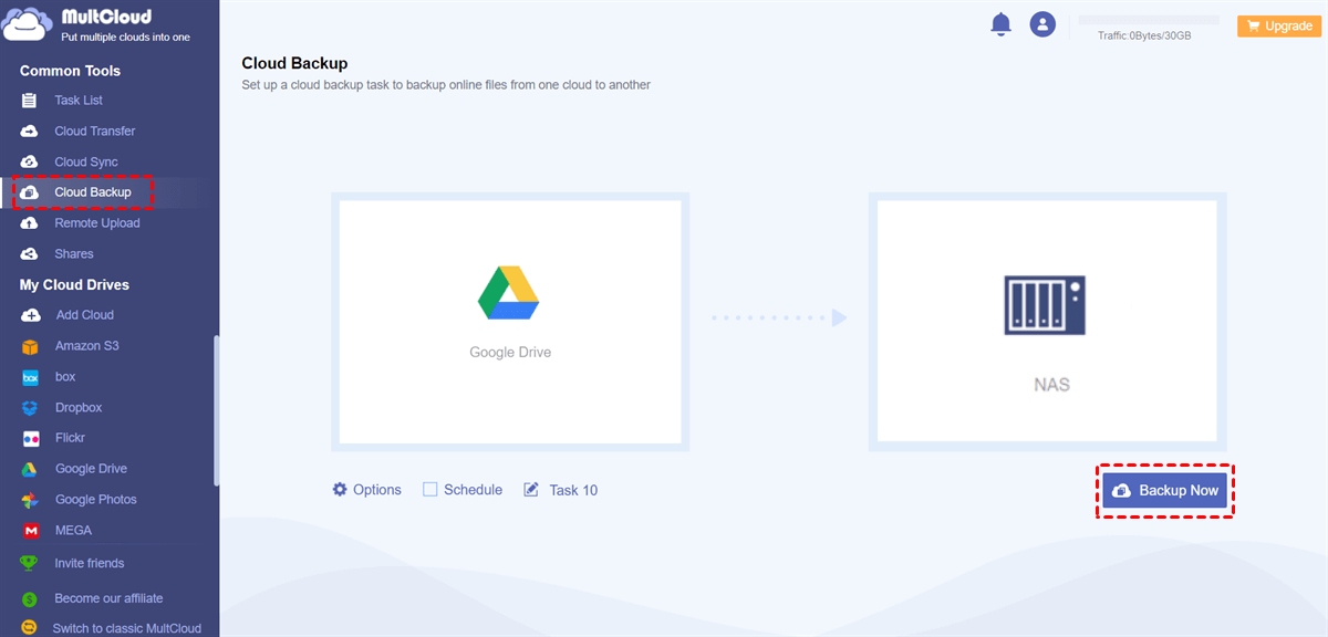 Backup Google Drive to NAS