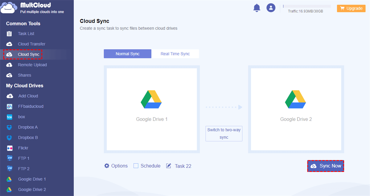 Sync Google Drive to Another Google Drive