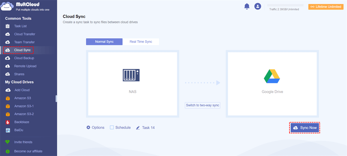 download google drive to synology nas