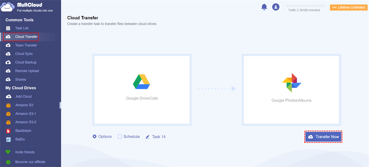 Transfer Google Drive to Google Photos