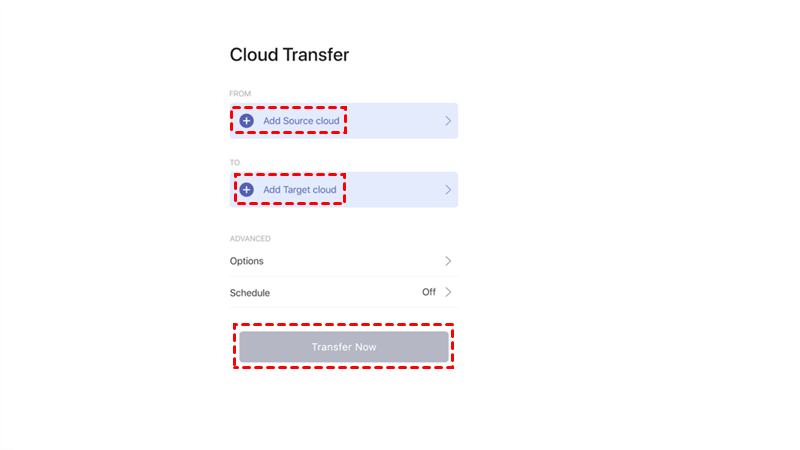Cloud Transfer on Mobile