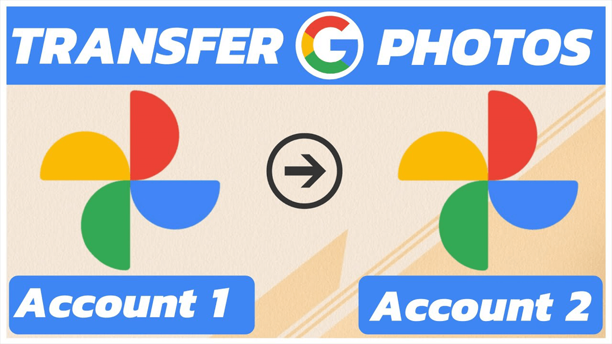 Google Photos - How to transfer Google Photos from one account to