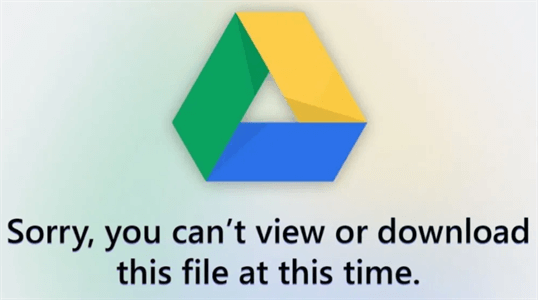 cannot download file from google drive ios