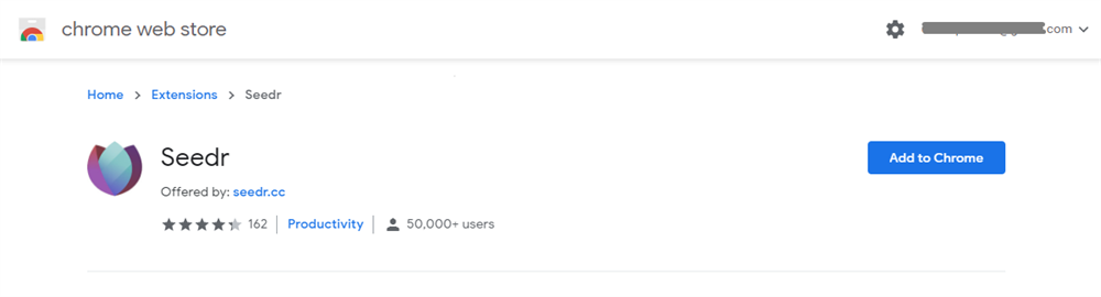 Add Chrome Extension of Seedr