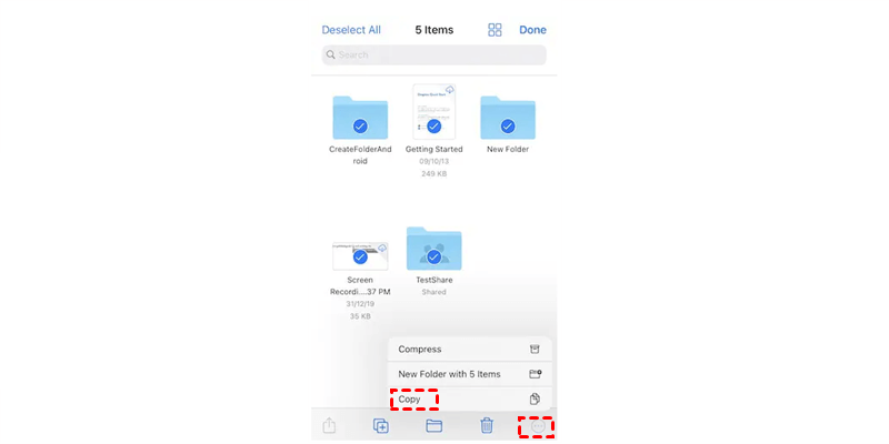 Copy Dropbox Files to iCloud