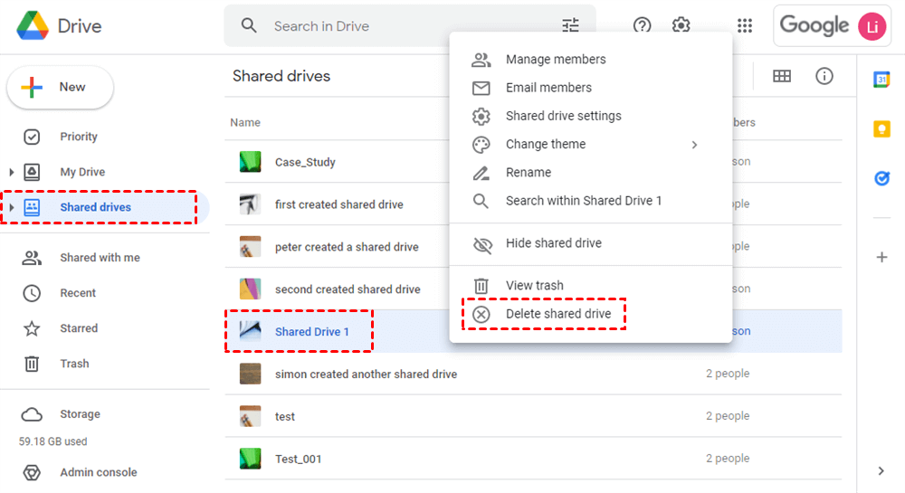 How To Delete A Shared Drive In Google Drive with Gentle Reminder 