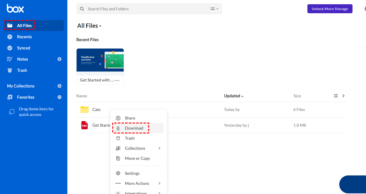 Download Box Files