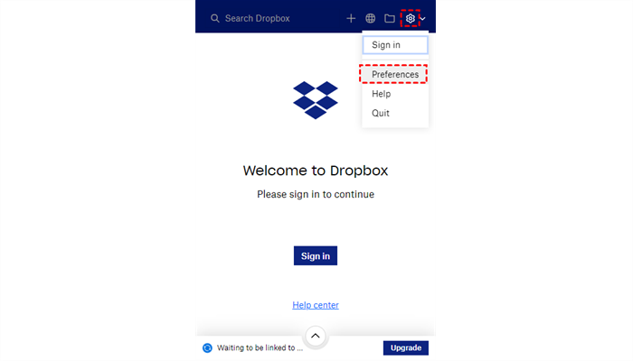 Dropbox Preferences