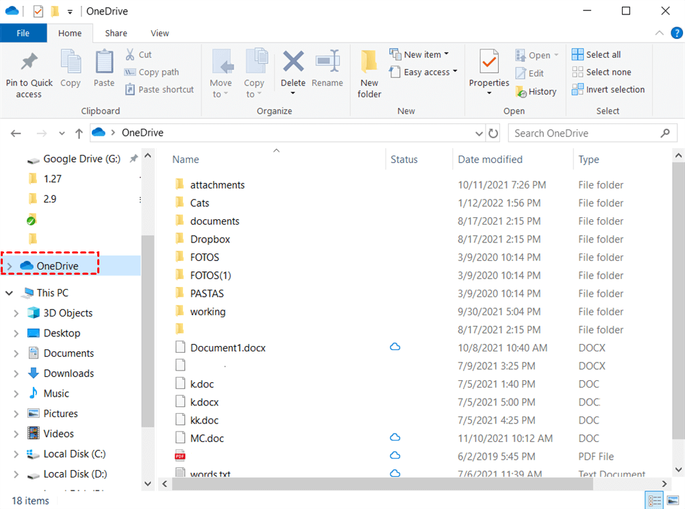 install onedrive to program files