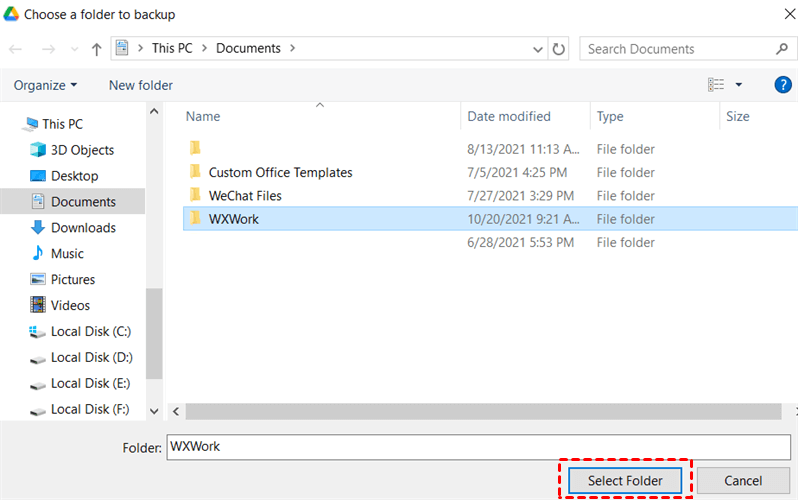 laptop what is google drive folder used for