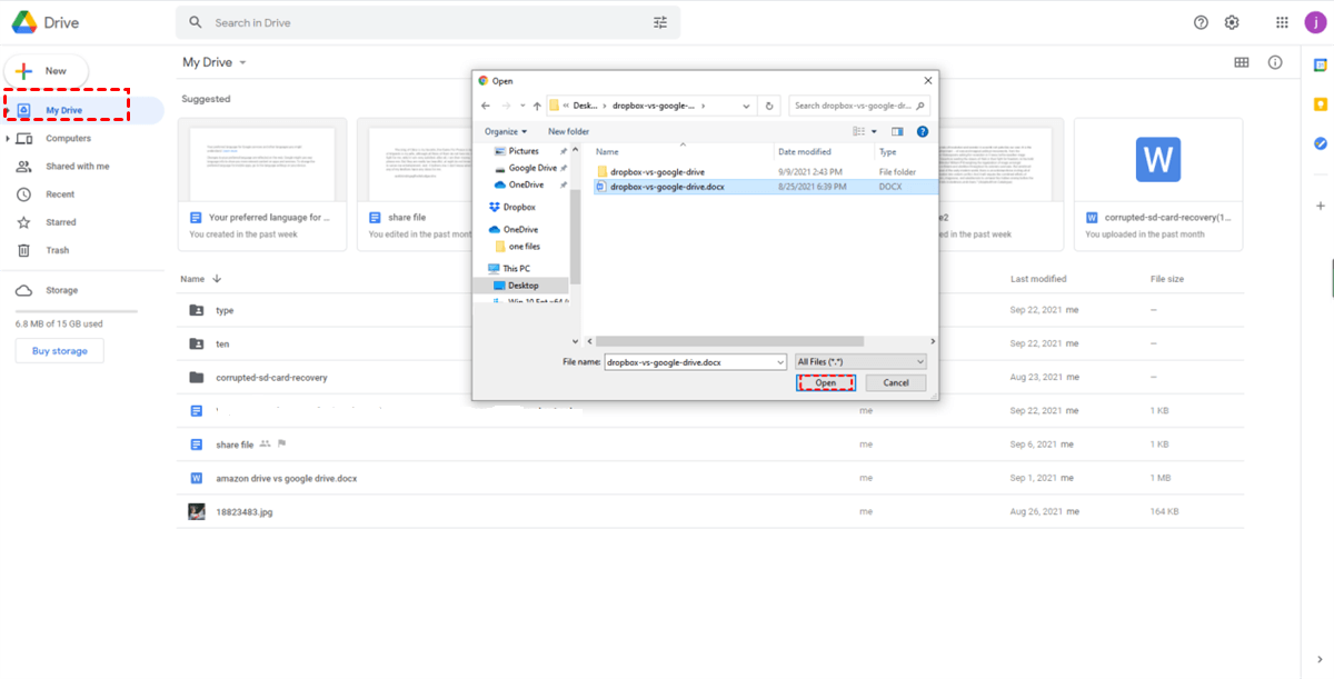 How to move files from Google Drive, Dropbox, etc., to iCloud Drive