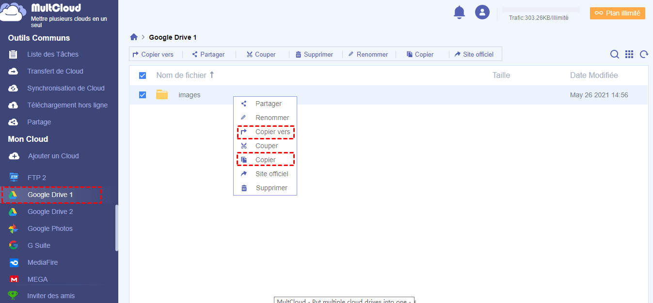 Copier Google Drive