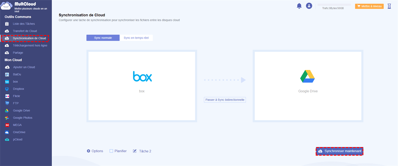 Migrer Box vers Google Drive