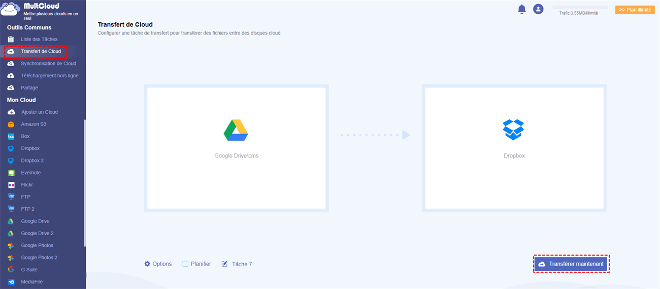 Transférer des documents dans Google Drive