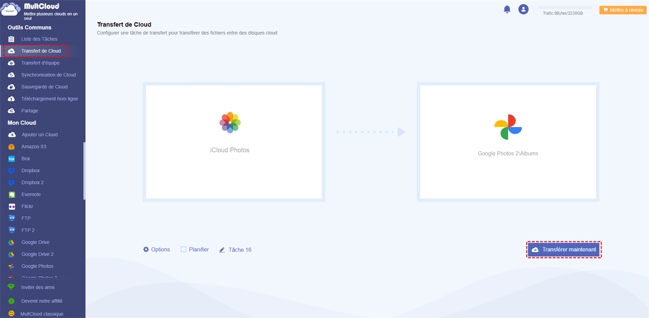 Transférer Photos iCloud vers Google Photos Transférer Photos iCloud vers Google Photos