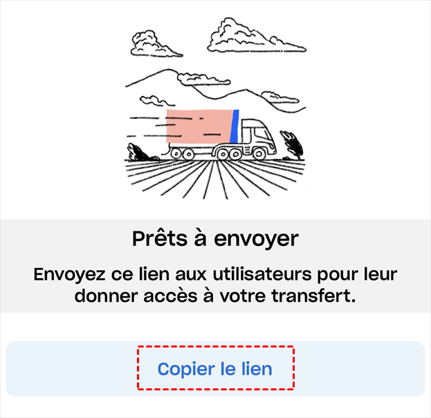 Copier le lien de transfert 