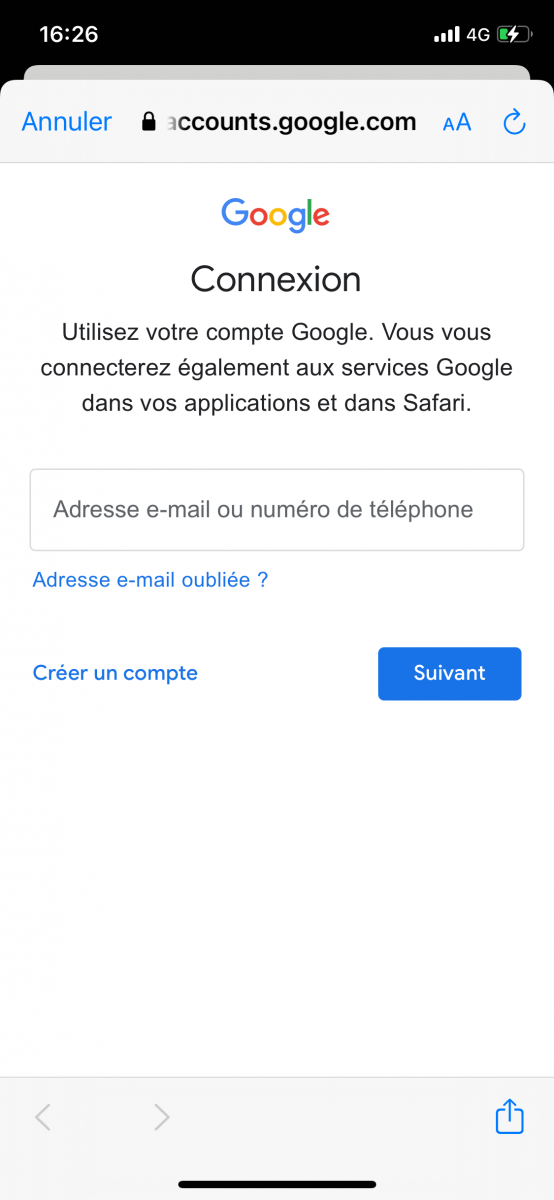 Se connecter à Google Drive