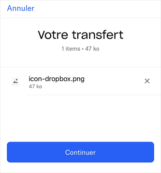 Votre transfert