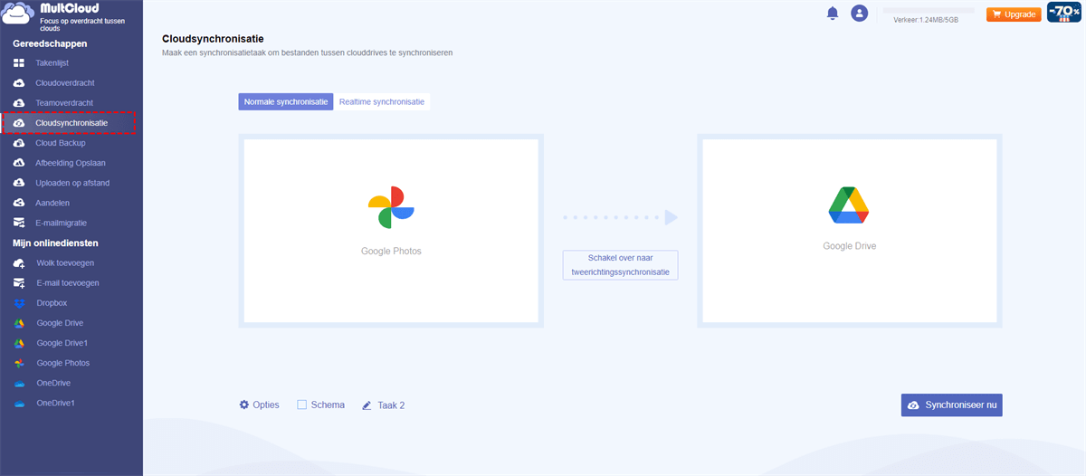 Synchroniseer Google Photo met Google Drive