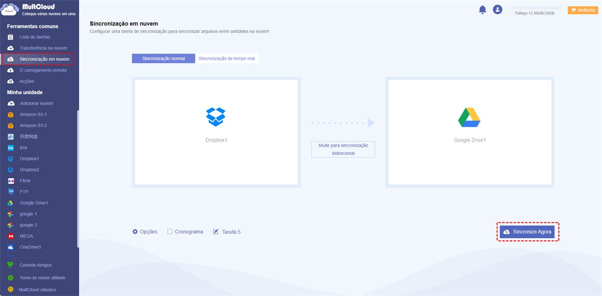 Sincronizar Dropbox com Google Drive