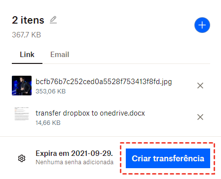 Criar Transferência