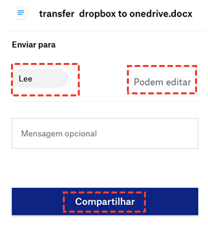 Adicionar Destinatários