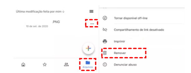 Apagar Vídeo do Google Drive no Andriod