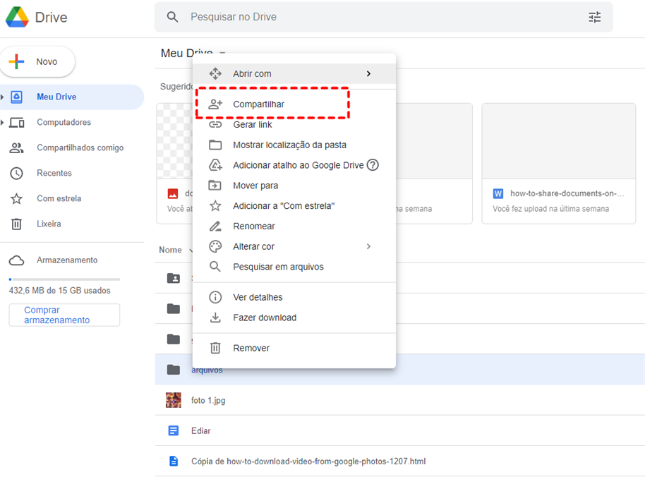 Google Drive finalmente ganha atalhos para copiar e colar arquivos