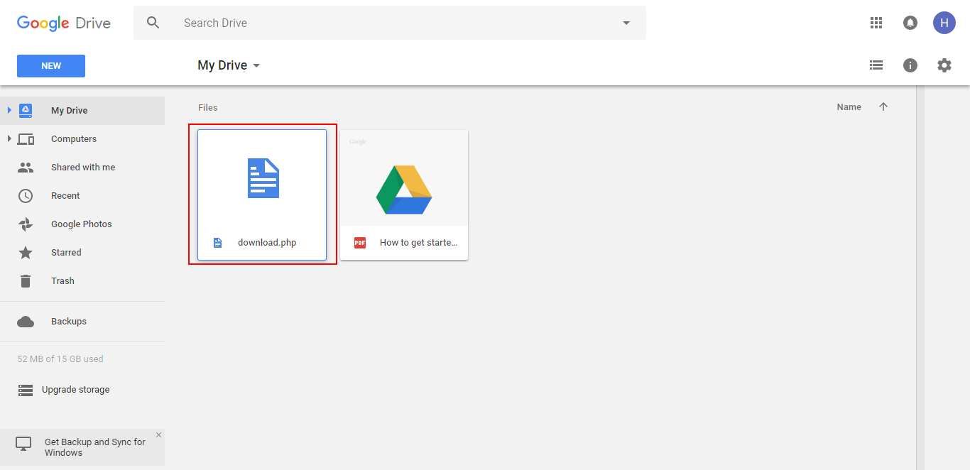 how to download photos to google drive