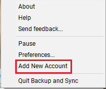 connect multiple google accounts to backup & sync for mac