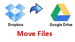 how to upload to google drive from dropbox